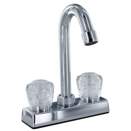VALTERRA BAR FAUCET, 4IN WITH 6IN SPOUT, 2 KNOB, PLASTIC, CHROME PF211310